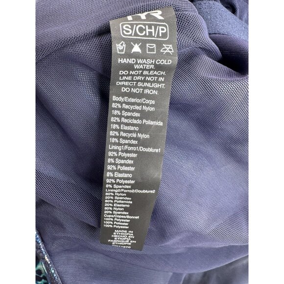 TYR 1-Piece Swimsuit Womens Blue Racerback Removable Cups Control Fit NWT Size S - Picture 8 of 8